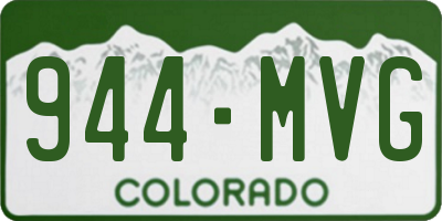 CO license plate 944MVG