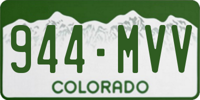 CO license plate 944MVV
