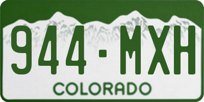 CO license plate 944MXH