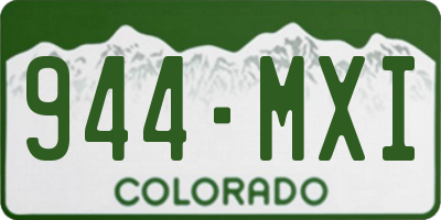 CO license plate 944MXI