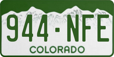 CO license plate 944NFE