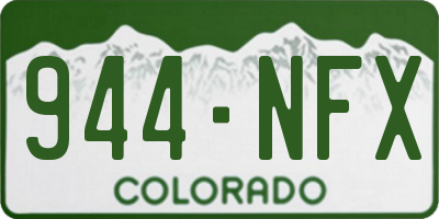 CO license plate 944NFX