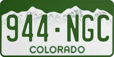 CO license plate 944NGC