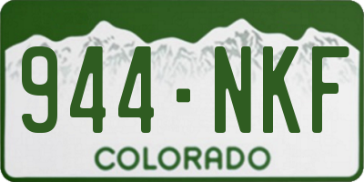 CO license plate 944NKF