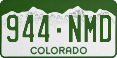 CO license plate 944NMD