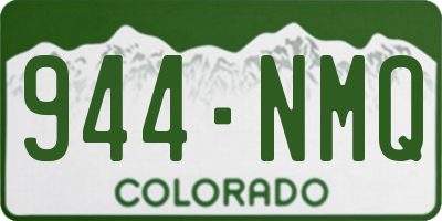 CO license plate 944NMQ