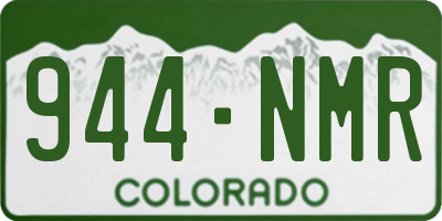 CO license plate 944NMR