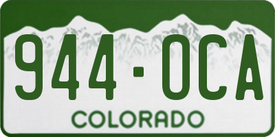 CO license plate 944OCA