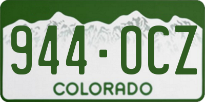 CO license plate 944OCZ