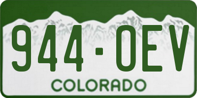 CO license plate 944OEV