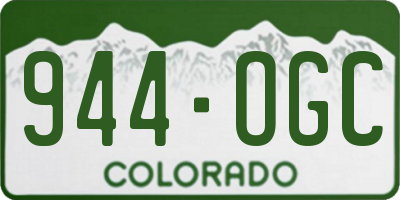 CO license plate 944OGC