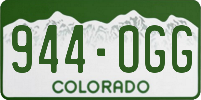 CO license plate 944OGG