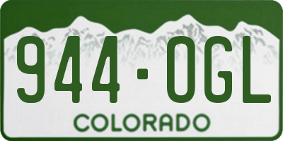 CO license plate 944OGL