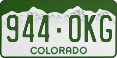 CO license plate 944OKG