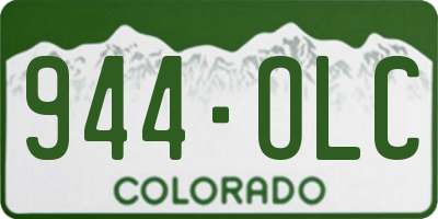 CO license plate 944OLC