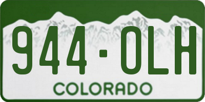 CO license plate 944OLH
