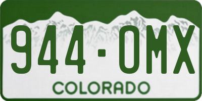 CO license plate 944OMX