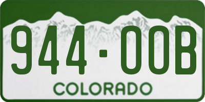 CO license plate 944OOB