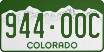 CO license plate 944OOC