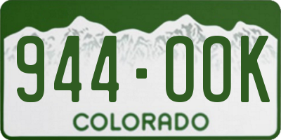 CO license plate 944OOK