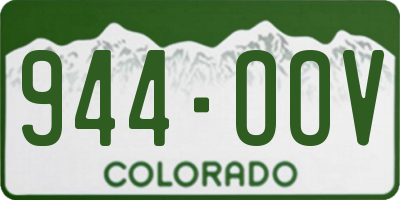 CO license plate 944OOV