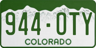 CO license plate 944OTY
