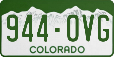 CO license plate 944OVG