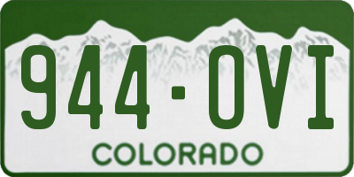 CO license plate 944OVI