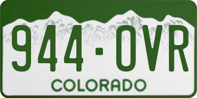 CO license plate 944OVR