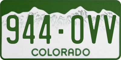 CO license plate 944OVV