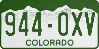 CO license plate 944OXV