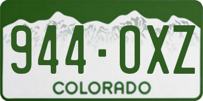 CO license plate 944OXZ
