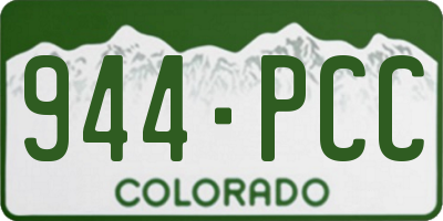 CO license plate 944PCC