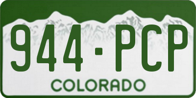 CO license plate 944PCP