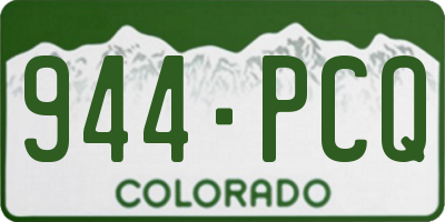 CO license plate 944PCQ