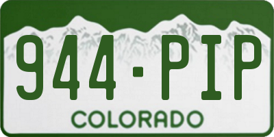 CO license plate 944PIP