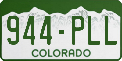 CO license plate 944PLL