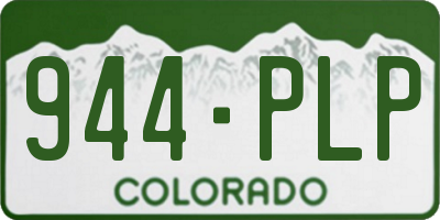 CO license plate 944PLP