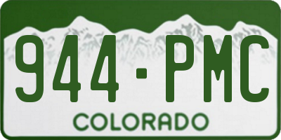 CO license plate 944PMC