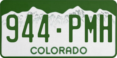 CO license plate 944PMH