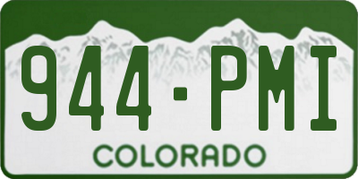 CO license plate 944PMI