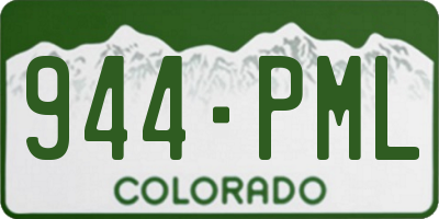 CO license plate 944PML