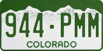 CO license plate 944PMM
