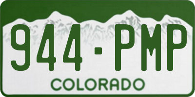 CO license plate 944PMP
