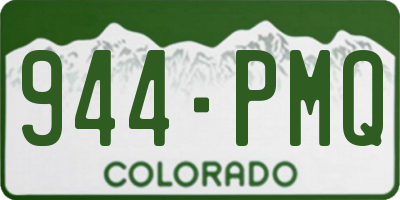 CO license plate 944PMQ