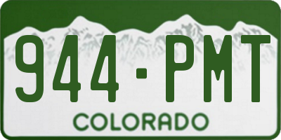 CO license plate 944PMT