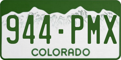 CO license plate 944PMX