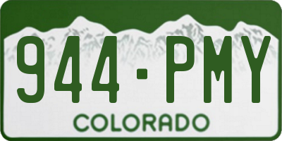 CO license plate 944PMY