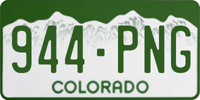 CO license plate 944PNG