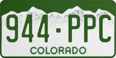 CO license plate 944PPC